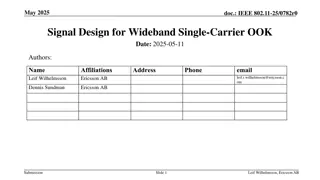 Efficient Signal Design for Wideband Single-Carrier OOK Communication