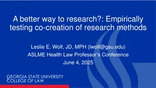 Co-Creation of Research Methods: A New Approach Explored