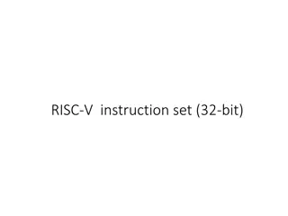 RISC-V 32-bit Instruction Set Overview