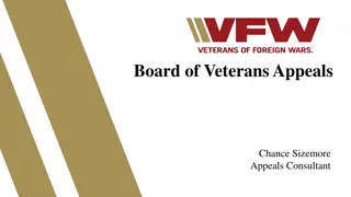 Insights into the Board of Veterans Appeals and VFW Staff Structure