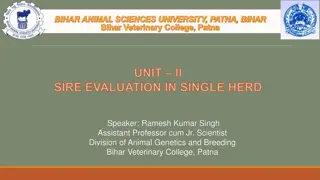 Sire Evaluation and Breeding Methods at Bihar Veterinary College