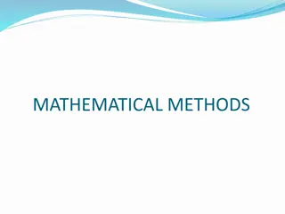 Advanced Mathematical Methods for Engineers and Scientists