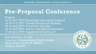 Districtwide Educational Services Pre-Proposal Conference Details