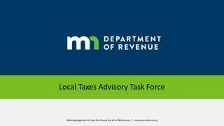 Local Taxes Advisory Task Force for Minnesota: Funding the Future Together