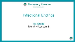 Forming Words with Inflectional Endings: 1st Grade Lesson