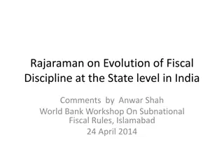 Evolution of Fiscal Discipline at State Level in India: Key Insights from Workshop