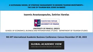 Strategic Management in Modern Tourism Investments: A Sustainable Model for Tourism Real Estate in Greece