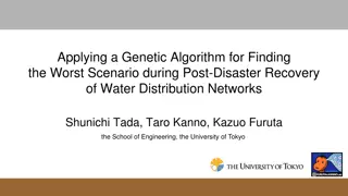 Genetic Algorithm for Worst-Case Scenario in Water Network Recovery