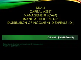 Understanding Kuali Capital Asset Management Distribution of Income Document