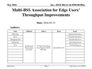 IEEE 802.11-16-0590-00-00ax Multi-BSS Association for Edge Users Throughput Improvements