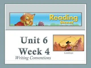 Cowboys Writing Conventions - Mastering the Use of Commas