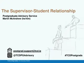 Understanding Postgraduate Supervision at Trinity College Dublin