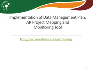 Project Mapping and Monitoring Tool for AR Projects