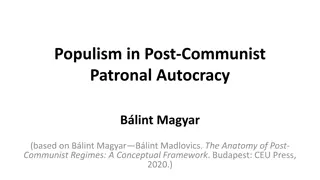 Understanding Populism in Post-Communist Patronal Autocracy