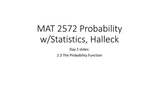 Probability and Statistics: Key Concepts and Theorems for Calculating Probabilities