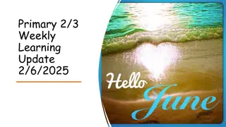 Exciting Primary 2/3 Weekly Learning Update - Feb 6, 2025