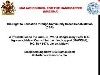 Empowering Education for Persons with Disabilities in Malawi