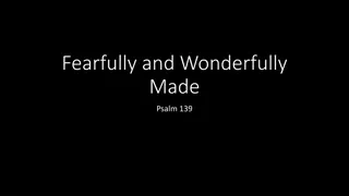 Fearfully and Wonderfully Made: A Reflection on Psalm 139