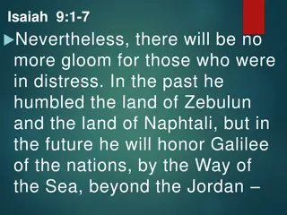 Prophecy of Hope and Light in Isaiah 9:1-7