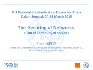 Planning for Network Security and Continuity of Service in ITU Forum