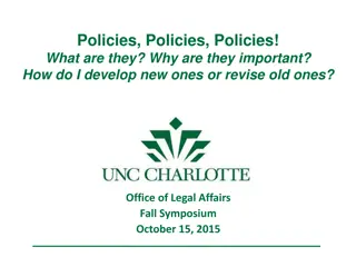 Developing and Understanding University Policies