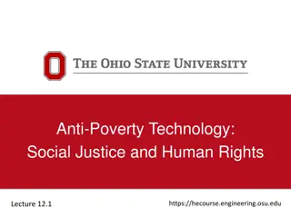 Exploring Anti-Poverty Technology and Human Rights Advocacy