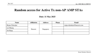 IEEE 802.11-25 Recap on Time-Slot-Based Random Access Procedure