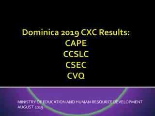 Dominica's Educational Performance Insights and Results 2019