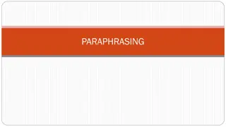 Effective Methods for Paraphrasing and Rewriting in Academic Writing