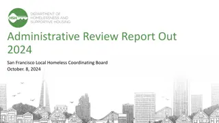 San Francisco Homeless Coordinating Board Administrative Review 2024 Report