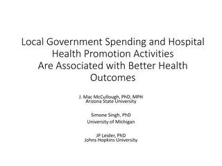 Government Spending and Hospital Health Promotion Activities for Better Health Outcomes