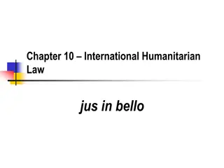 Principles of International Humanitarian Law and War Crimes Trials