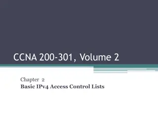 IPv4 Access Control Lists Configuration and Implementation Guide