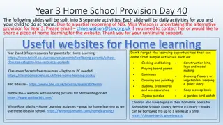 Home School Provision Day 40: Year 3 Daily Activities at Home