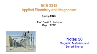 Understanding Magnetic Materials and Energy Storage in Electricity and Magnetism
