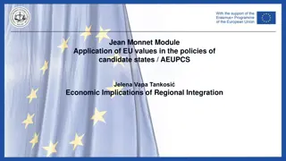 Economic Implications of Regional Integration and EU Values in Candidate States Policy