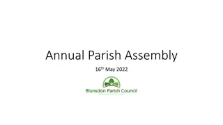 Annual Parish Assembly 2022 Agenda and Reports