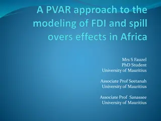 FDI and Productivity Growth in Africa: A Comprehensive Study