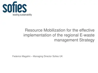 Implementing Regional E-Waste Management Strategy - Funding and Policy Development