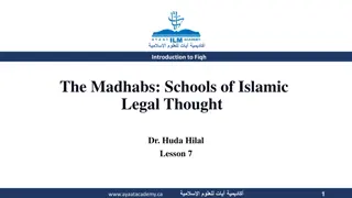 Fiqh Madhabs: Overview of Islamic Legal Thought by Dr. Huda Hilal