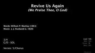 Revive Us Again - Hymn by William P. MacKay
