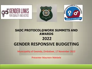 Gender-Responsive Budgeting at Municipality of Gwanda, Zimbabwe 2022
