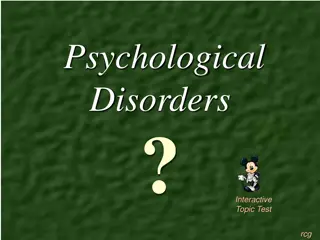 Understanding Psychological Disorders: Interactive Test and More