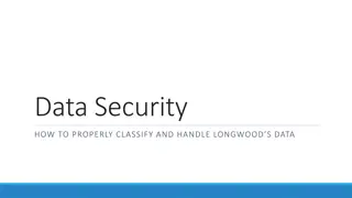 Properly Classify and Handle Sensitive Data at Longwood University
