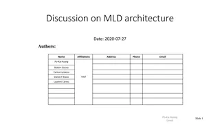 MLD Architecture Overview and Protocol Design Directions