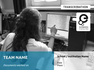 Documentary on Transcribathon for Education Results