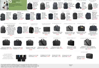 HP Backpacks and Carry Cases Collection