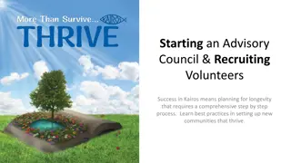 Thrive with Advisory Council & Volunteer Recruitment in Kairos