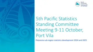 Pacific Statistics Committee Meetings Update and Workplans 2024-2025