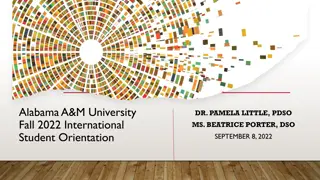 Fall 2022 International Student Orientation at Alabama A&M University